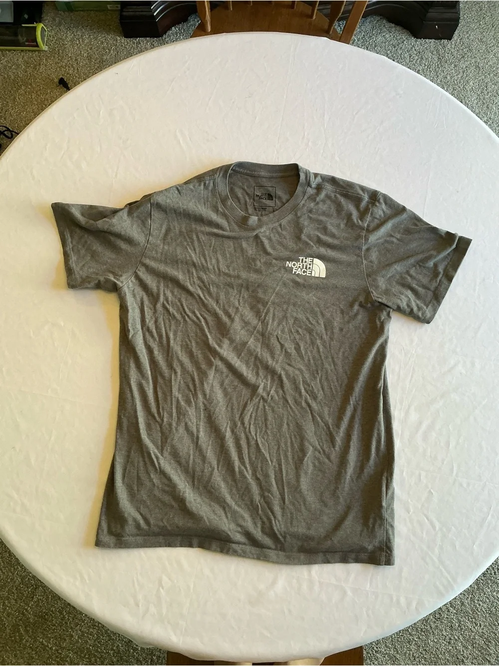 The North Face Men's Gray Short-Sleeve Logo Tee